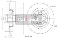 Brzdový kotouč MAXGEAR 19-1977