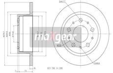 Brzdový kotouč MAXGEAR 19-2008