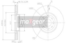 Brzdový kotouč MAXGEAR 19-2014