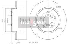 Brzdový kotouč MAXGEAR 19-2233