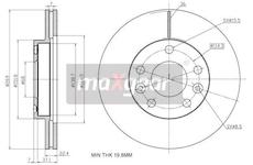 Brzdový kotouč MAXGEAR 19-2236