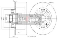 Brzdový kotouč MAXGEAR 19-2243