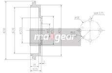 Brzdový buben MAXGEAR 19-2245