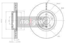 Brzdový kotouč MAXGEAR 19-2252