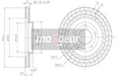 Brzdový kotouč MAXGEAR 19-2273