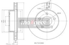 Brzdový kotouč MAXGEAR 19-2286