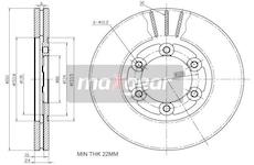 Brzdový kotouč MAXGEAR 19-2299