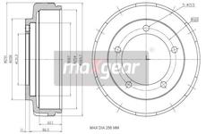 Brzdový buben MAXGEAR 19-2305
