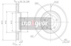 Brzdový kotouč MAXGEAR 19-2334