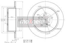 Brzdový kotouč MAXGEAR 19-2356