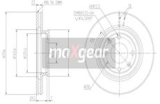 Brzdový kotouč MAXGEAR 19-2376MAX