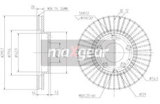 Brzdový kotouč MAXGEAR 19-2387