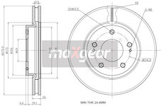 Brzdový kotouč MAXGEAR 19-2388