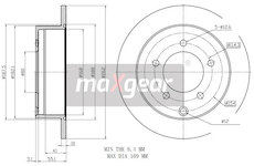 Brzdový kotúč MAXGEAR 19-2389