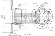 Brzdový kotouč MAXGEAR 19-2405