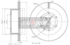 Brzdový kotouč MAXGEAR 19-2408