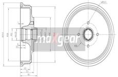 Brzdový buben MAXGEAR 19-2425
