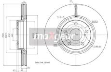 Brzdový kotouč MAXGEAR 19-2433