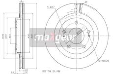 Brzdový kotouč MAXGEAR 19-2445