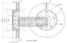 Brzdový kotouč MAXGEAR 19-2450