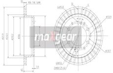 Brzdový kotouč MAXGEAR 19-2464