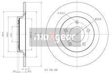 Brzdový kotouč MAXGEAR 19-2497