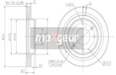 Brzdový kotouč MAXGEAR 19-2502