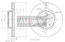 Brzdový kotouč MAXGEAR 19-2505