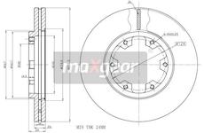 Brzdový kotouč MAXGEAR 19-2569