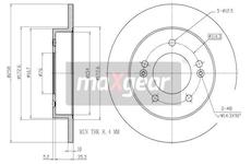 Brzdový kotouč MAXGEAR 19-2855