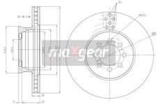 Sada brzdových destiček, kotoučová brzda MAXGEAR 19-3148