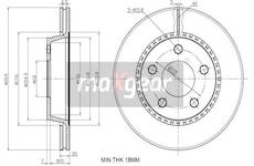 Brzdový kotouč MAXGEAR 19-3187