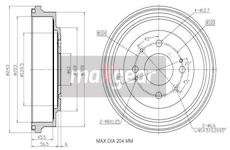 Brzdový buben MAXGEAR 19-3192