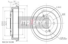 Brzdový buben MAXGEAR 19-3203