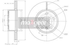Brzdový kotouč MAXGEAR 19-3213