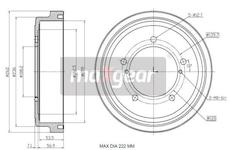 Brzdový buben MAXGEAR 19-3222