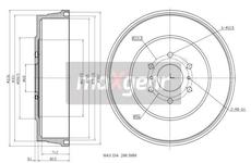 Brzdový buben MAXGEAR 19-3223