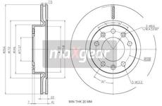 Brzdový kotouč MAXGEAR 19-3237