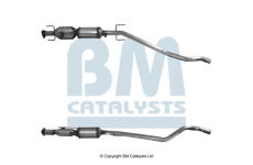 Filtr sazových částic, výfukový systém BM CATALYSTS BM11122HP