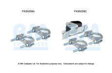 Montážní sada, výfuková trubka BM CATALYSTS FK50258