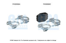 Montážní sada, výfuková trubka BM CATALYSTS FK50566