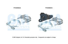 Montážní sada, výfuková trubka BM CATALYSTS FK50683