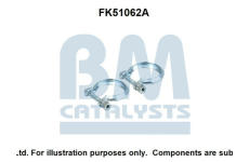 Montážní sada, výfuková trubka BM CATALYSTS FK51062
