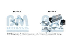 Montážní sada, výfuková trubka BM CATALYSTS FK51063