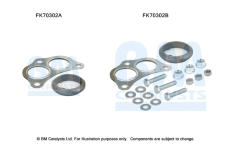 Montážní sada, výfuková trubka BM CATALYSTS FK70302