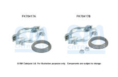 Montážní sada, výfuková trubka BM CATALYSTS FK70417