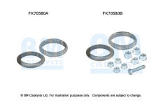 Montážní sada, výfuková trubka BM CATALYSTS FK70580