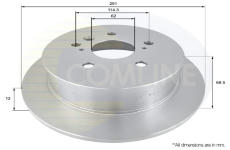 Brzdový kotúč COMLINE ADC01102