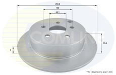 Brzdový kotúč COMLINE ADC01103