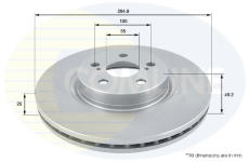 Brzdový kotúč COMLINE ADC01110V